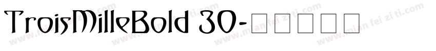 TroisMilleBold 30字体转换